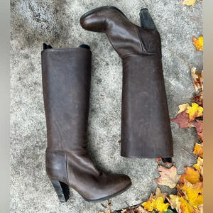 Woman by Common Projects Block Heeled Knee High  Boots, size 38